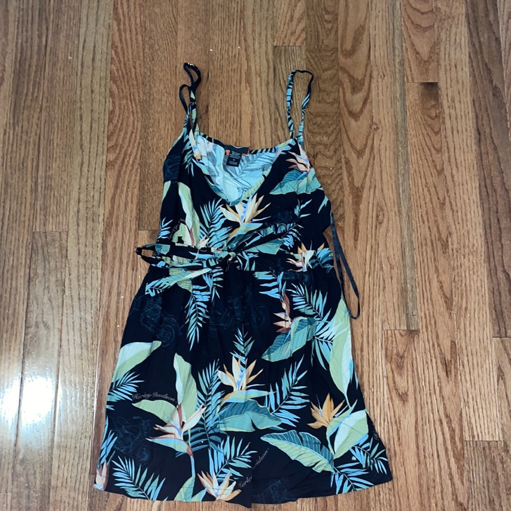 Harley-Davidson black floral dress